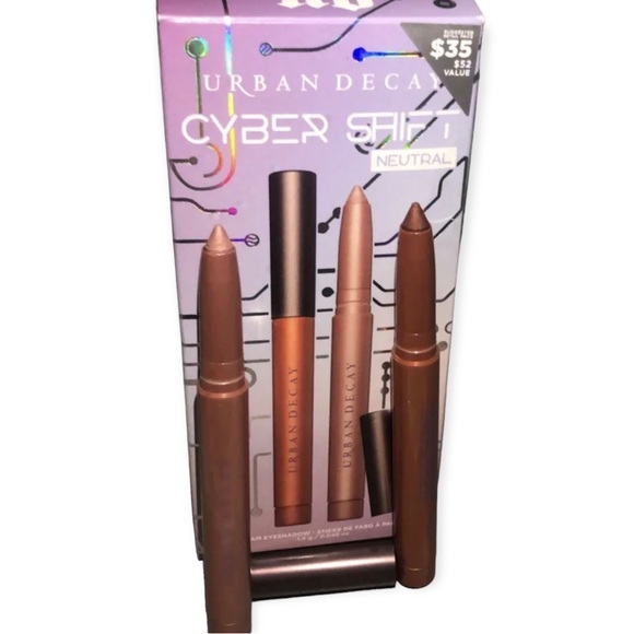 URBAN DECAY Cyber Shift Eyeshadow Stick Duo Neutral 24/7 Popoff & Hardfall - Picture 16 of 16